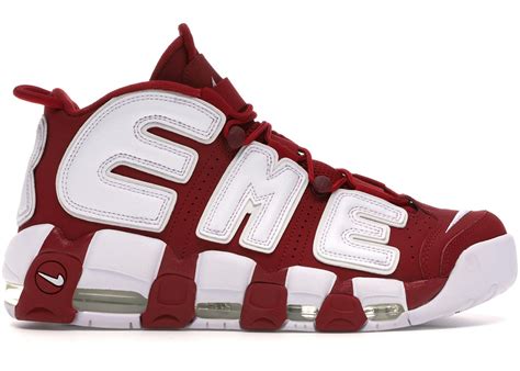 Nike Air More Uptempo Supreme Suptempo Red Men's .